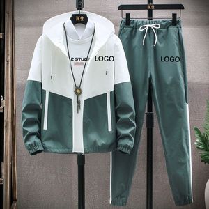 Manufacturer Custom Logo French Terry Mens Tracksuit Unisex Streetwear Heavyweight Cotton Joggers <b>Sweatpants</b> and Hoodie Set - Product Image 4