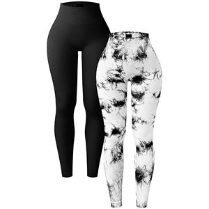Leggings à motifs artistiques par sublimation écologique Pantalons décontractés confortables de tous les jours pour les séances d'entraînement Yoga - Product Image 6