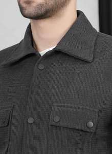 Blazer de Viscosa para Hombre, Color Gris Oscuro, Estilo Versátil para Cenas, Eventos Corporativos y Reuniones Sociales a Buen Precio - Product Image 5