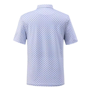 เสื้อกอล์ฟสำหรับผู้ชาย ทรงสลิมฟิต ไซส์พลัส ผ้าโพลีเอสเตอร์/คอตตอน ถักทอ ระบายอากาศ แขนสั้น สำหรับเล่นกีฬา - Product Image 2