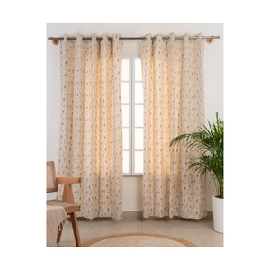 52x84in 210GSM <b>Blue</b> Semi Blackout Drapes With Zipper Liner GOTS Cotton Solid Look For Workspaces Homes Bulk Export Supply - Product Image 4