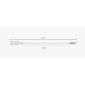 USB-A to 2 Pin 8mm Solderless <b>Quick</b> <b>Connector</b> for White LED Strips - Product Image 1