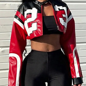 Top Trendy Woman Chaqueta a prueba de viento Diseño personalizado Logo Varsity Chaquetas Fabricante Venta al por mayor Mujeres Letterman Chaquetas - Product Image 1