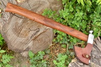Tête de hache Tomahawk artisanale en acier inoxydable avec manche en bois de rose, idéale pour le camping en plein air, cadeau parfait pour les pères, les garçons d'honneur et les maris