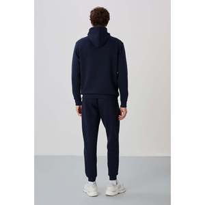 Ensemble de survêtement en molleton bleu marine pour homme David, style décontracté respirant 85192 - Product Image 1