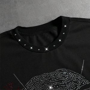 <b>Top</b> Mens Regular Fit T-Shirts Full <b>Rhinestone</b> Custom Shiny Short Sleeve Soft Tee 100% Cotton Eco-Friendly Quick Dry - Product Image 3