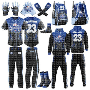 BASEBALL DEAL PACKAGE OEM VENTE EN GROS BRODERIE/LOGO CLUB UNIFORME RÉVERSIBLE IMPRIMÉ NUMÉRIQUE ADULTES TEAMWEAR 100% - Product Image 1