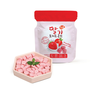 [Jjangjuk] Cubo de yogur, aperitivo para bebé, yogur liofilizado, tratamiento lácteo, probiótico, comida para bebé, aperitivo para dedos, textura ligera, bolsa portátil - Product Image 4