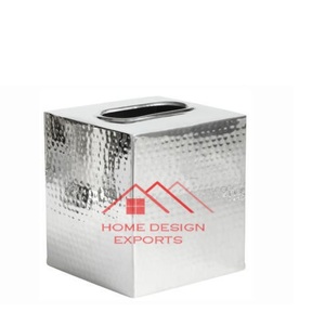 Boîte à mouchoirs vintage antique en métal, décoration de table en gros, boîte à mouchoirs fantaisie, prix de gros - Product Image 3