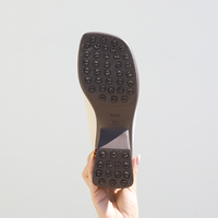[JSHOE] Mules pour femmes en cuir d'agneau véritable fait main, bout carré, talon de 6,5 cm, chaussures décontractées confortables