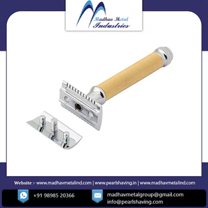 Hot Sale Private Label Model Double Edge Blade Brass Metal Long Handle <b>Razor</b> for <b>Men</b> - Product Image 2