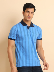 Camiseta de media manga de alta calidad para hombre, cómoda moda informal estampada para cuello de Polo con bolsillo, ajuste Regular mercerizado 100% - Product Image 5