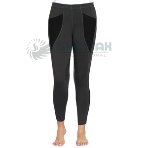Collants d'équitation pour femmes Léger Stretch Taille Haute Confortable Fit Tissu évacuant l'humidité avec poignée complète à vendre - Product Image 6