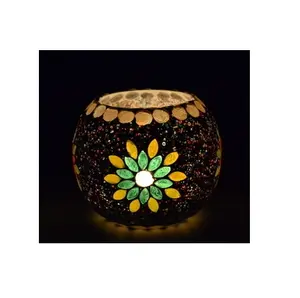 Классическая мозаичная ручная основа Турецкая настольная лампа в стиле ретро, спальня, гостиная, ресторан, гостиничный светильник, домашнее освещение