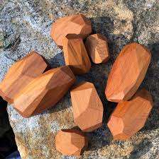 2024 Montessori empilable jouet sensoriel Tumi Ishi pierre ensemble équilibre en bois pierres Vietnam bébé jouets éducatifs sûrs - Product Image 6