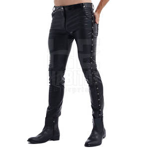 กางเกงหนังผู้ชายใส่สบาย ทนทาน หนังแท้นุ่ม ดีไซน์ทันสมัยสำหรับใส่ในชีวิตประจำวัน - Product Image 2