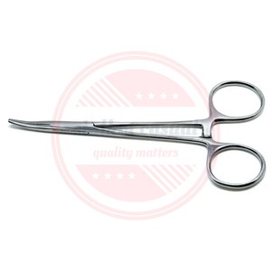 Pince à moustiques Mâchoire incurvée droite Outils à main à usage unique Instruments dentaires chirurgicaux en acier inoxydable - Product Image 2