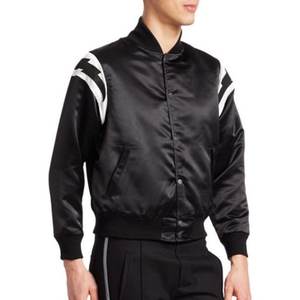 Chaqueta Bomber Vintage de Invierno para Hombre, Personalizada, de Alta Calidad, en Cuero Genuino de Cordero, con Logotipo Frontal, Servicio OEM, Impermeable - Product Image 3