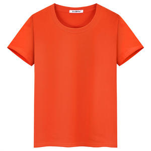 เสื้อยืดผ้าฝ้าย CVC 19สีสำหรับผู้ชายเสื้อยืดพิมพ์ลายสีขาวดำฟ้า - Product Image 4