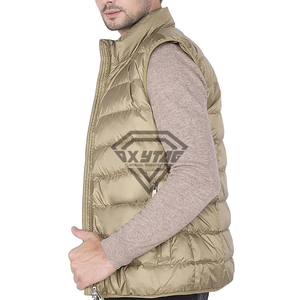 Hot <b>Sale</b> Custom Logo Puffer Vest <b>for</b> Men Lightweight Winter Warm Sleeveless <b>Coat</b> OEM Service Available Puffer Vests - Product Image 6
