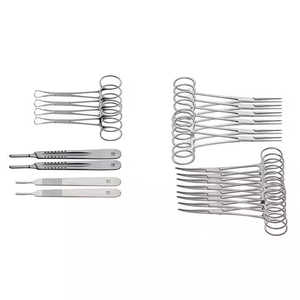 Juego de instrumentos quirúrgicos de acero inoxidable de 74 piezas, fuente de alimentación manual para apendicectomía y Cirugía de hernia - Product Image 6