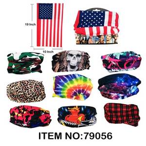 Sciarpa in poliestere lycra unisex da 16 pollici con protezione solare multi-motivo per uso esterno estivo Articolo n. 79056 - Product Image 1