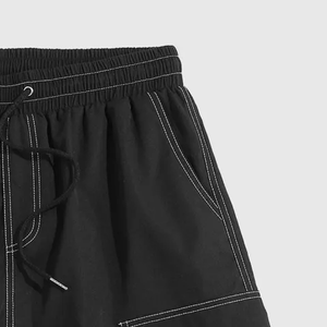 Meilleure qualité Logo personnalisé Design High Street Écologique Casual Wear Canvas Shorts Solid Streetwear Outdoor Fashion Gym - Product Image 4