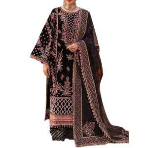 Hot Sale Women Dresses <b>Elastic</b> Waist Traditional Party Dress New Design 2025 Pakistani Salwar Kameez Maxi Gown Wedding Dress - Product Image 1