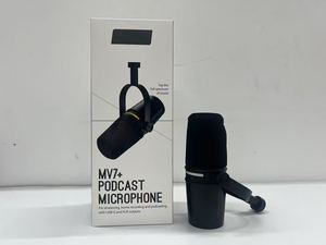 Microphone dynamique hybride <span class=keywords><strong>MV7</strong></span>+ XLR/USB avec commandes tactiles, compatibilité DSP et application, construction métallique légère pour podcasting - Product Image 4