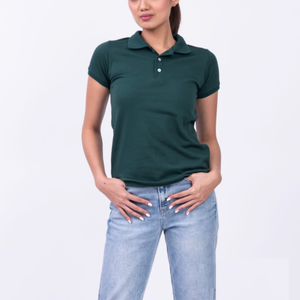 Nueva camisa polo ajustada de manga corta para mujer 100% algodón de alta calidad camisas de manga corta de verano para mujer de Bangladesh - Product Image 6