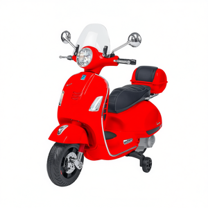 Motocicleta Eléctrica Roja ESPIDKO, Scooter Vespa Gts 12V 4.5 Ah de Litio, 102 cm, Juguetes y Accesorios para Montar con ESPIDKO Rojo 42913 - Product Image 2