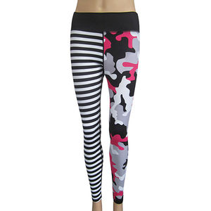 Mallas deportivas de compresión para gimnasio de cintura alta con estampado personalizado para mujer, pantalones de Yoga transpirables sin costuras - Product Image 2
