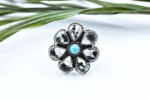 แหวนพลอยอเมทิสทำด้วยมือ925สเตอร์ลิงเงินสำหรับเป็นของขวัญที่สมบูรณ์แบบ - Product Image 5