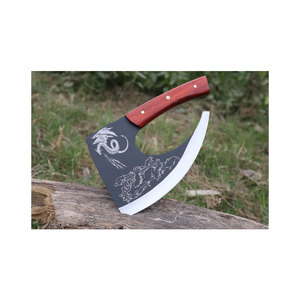 Venta al por mayor personalizado nuevo hecho a mano de acero inoxidable cortador de pizza de hoja larga con grabado vikingo cortador de pizza para Hotel usado - Product Image 4