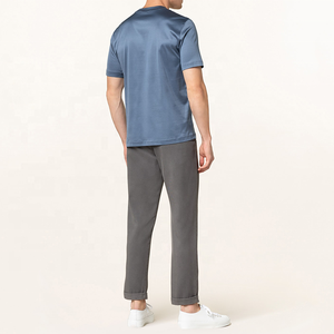 Camiseta de algodón Logotipo personalizado Camiseta con estampado lavado y envejecido Camiseta de manga corta para hombre de talla grande - Product Image 6