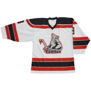 Combinaison d'entraînement de hockey sur glace personnalisable Mammoth, nouveau standard, jersey sur mesure à thème français avec broderie feuille d'érable - Product Image 3