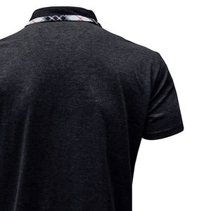 Polo de golf de manga corta para hombre, camisetas deportivas teñidas lisas personalizadas de poliéster de secado rápido que absorben la humedad, fabricante de alta calidad - Product Image 6