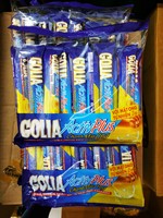 Vente en gros de bonbons Goliaa Active Plus au miel avec sirop de citron 472g X 24 sachets de bonbons durs bleus en forme de cube pour confiserie délicieuse