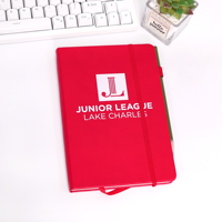 Carnet personnalisé avec boucle pour stylo et bande élastique, cadeau d'entreprise, papeterie de bureau, cadeau de fin d'année pour enseignant