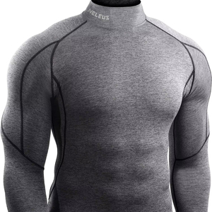 Haute élasticité Rashguard Gymwear manches longues Compression Fit séchage rapide contrôle de l'humidité OEM - Product Image 1