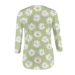 T-shirts en velours côtelé pour femmes, coupe ajustée, manches courtes, séchage rapide et respirant, écologiques, haute qualité, prix de gros - Product Image 2