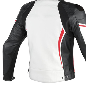 Chaqueta de invierno de cuero textil para hombre en blanco para carreras de motos Unisex impermeable a prueba de viento de talla grande aprobado por la CE - Product Image 6