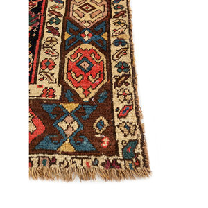 Alfombra Persa de Lana Tejida Plana Azul Aalam, Alfombra de Yute Suave con Patrón de Medallón Clásico Tradicional para Adolescentes, Uso Doméstico - Paem-1355 - Product Image 4