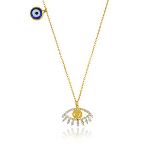 Collier pendentif topaze blanche en argent sterling 925 pour femmes à la mode bijoux fins plaqué or pour les mariages et les cadeaux-Vente en gros - Product Image 5