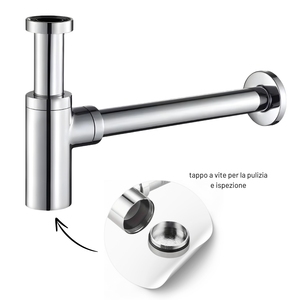 1.1/4 tubo di scarico a sifone in ottone, - Product Image 2