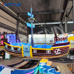 Manèges de parc d'attractions directs d'usine de haute couture tour d'amusement de frisson 50 sièges bateaux de pirate de fer à vendre - Product Image 6