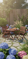 Table d'appoint légère en bois d'acacia massif, finition huilée, service OEM, prix bas, idéale pour transat, patio, jardin, plage, piscine, hôtel