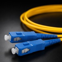 Câble optique personnalisé SC/UPC vers SC/UPC, cordon de brassage fibre optique SM G657A 9/125 2.0mm, gaine PVC LSZH, 1m 2m, pour FTTH