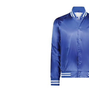 แจ็กเก็ตผ้าซาตินสไตล์วินเทจแจ็คเก็ตผ้าแคนวาสแบบปักแขนระบายระบายอากาศได้ดี - Product Image 5