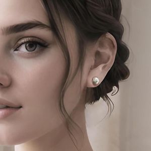 Moissanite <b>Stud</b> <b>Earrings</b> for Womens S925 Sterling <b>Silver</b> <b>Earrings</b> for Women VVS1 Clarity Moissanite <b>Earrings</b> - Product Image 1